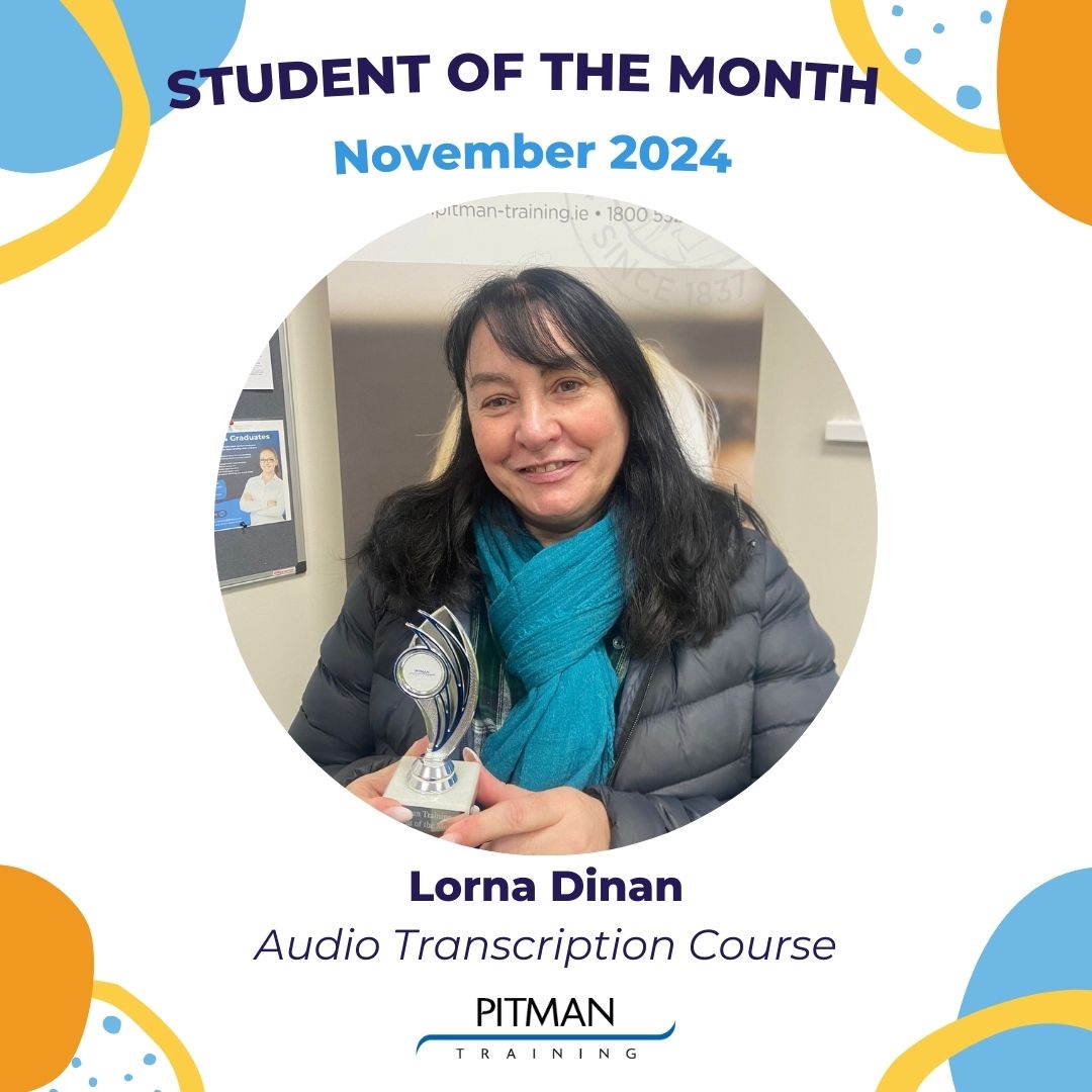 Pitman_Training_Clare_November_Student_of_the_Month